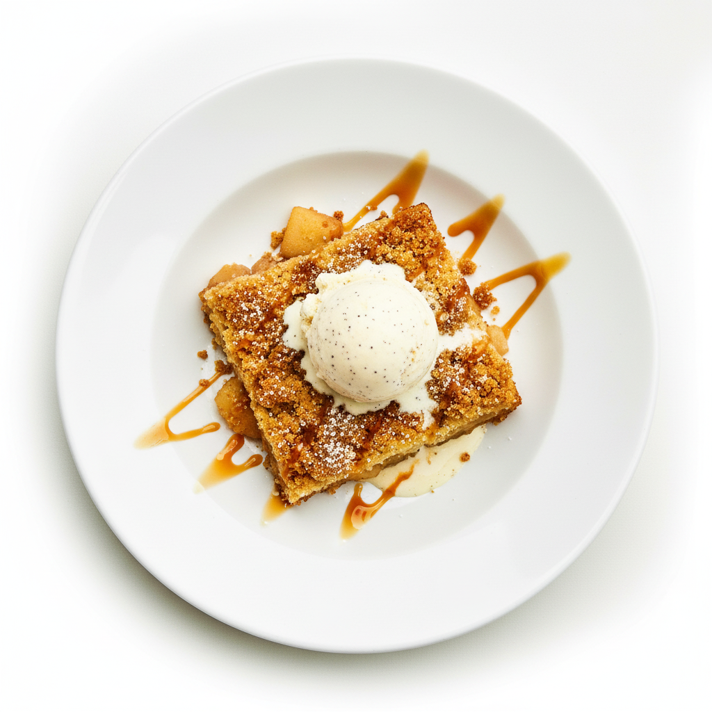 APPLE & RHUBARB CRUMBLE Full