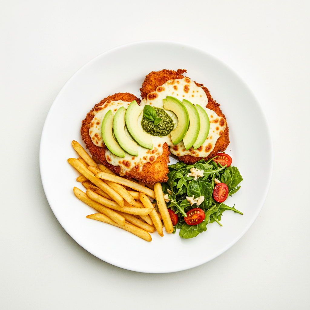 Avocado and bacon parmi Full