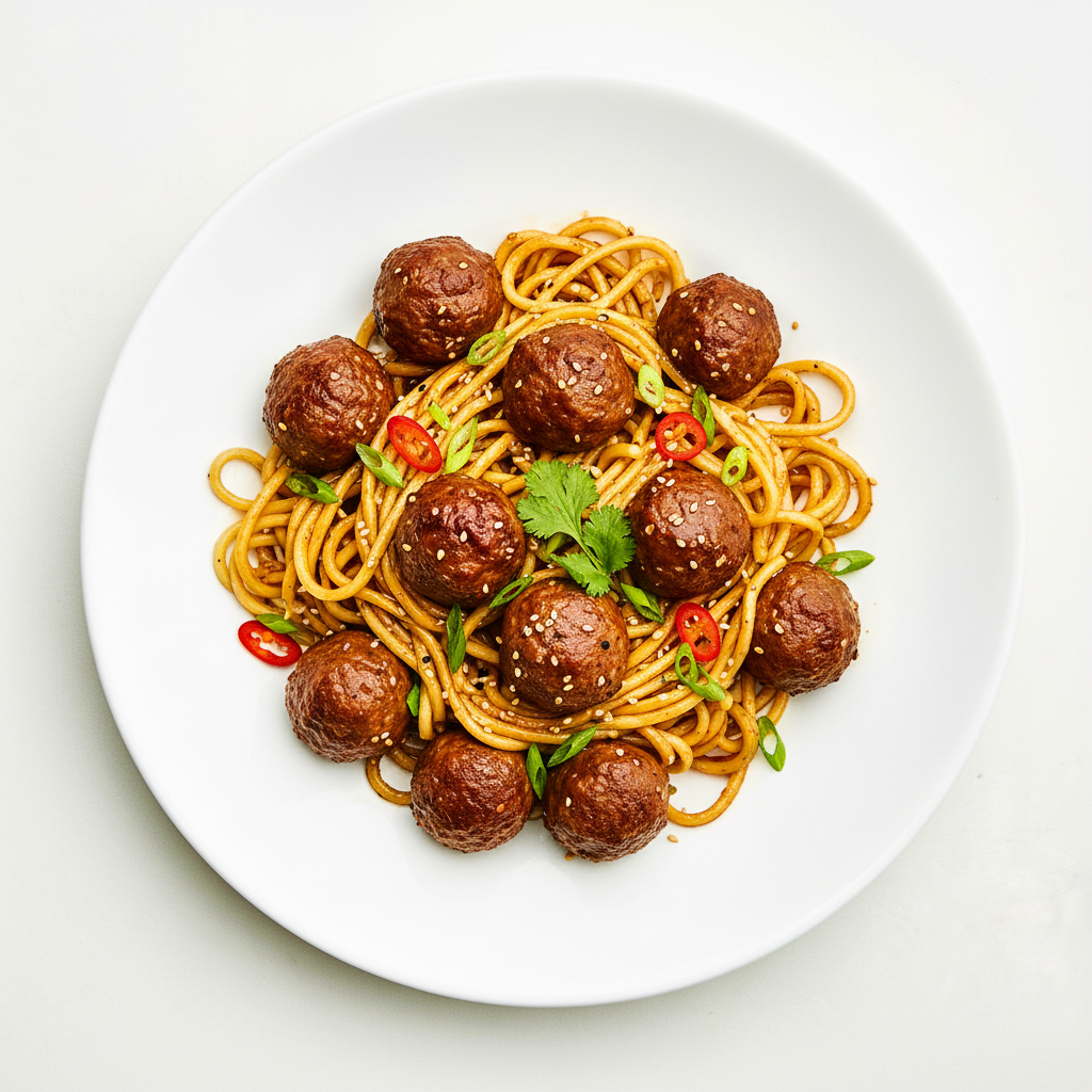 BBQ meatballs Full