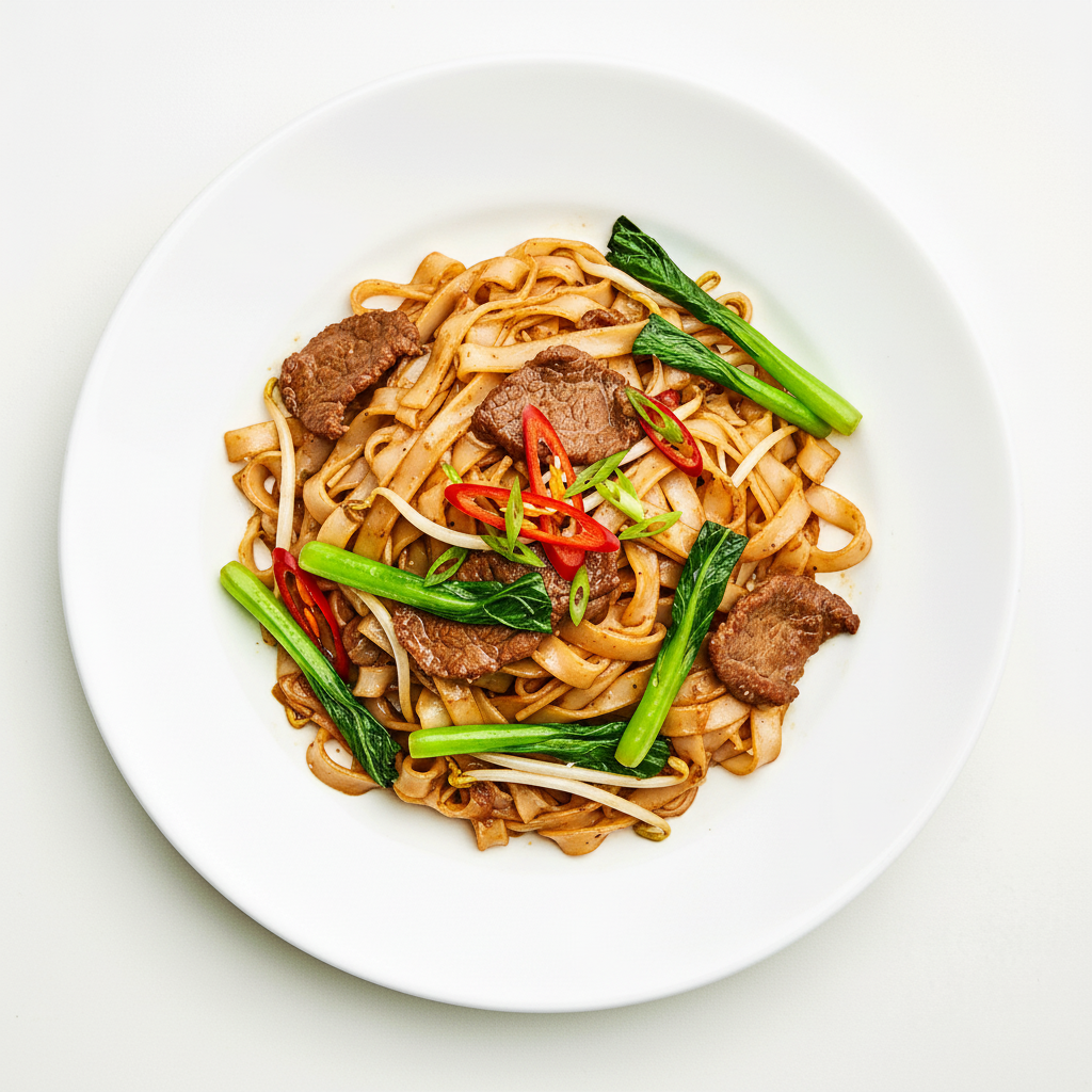 Beef Flat Rice Noodle Full