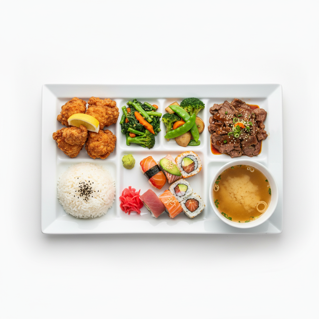 Teriyaki Tofu Daruma Bento (V) Full