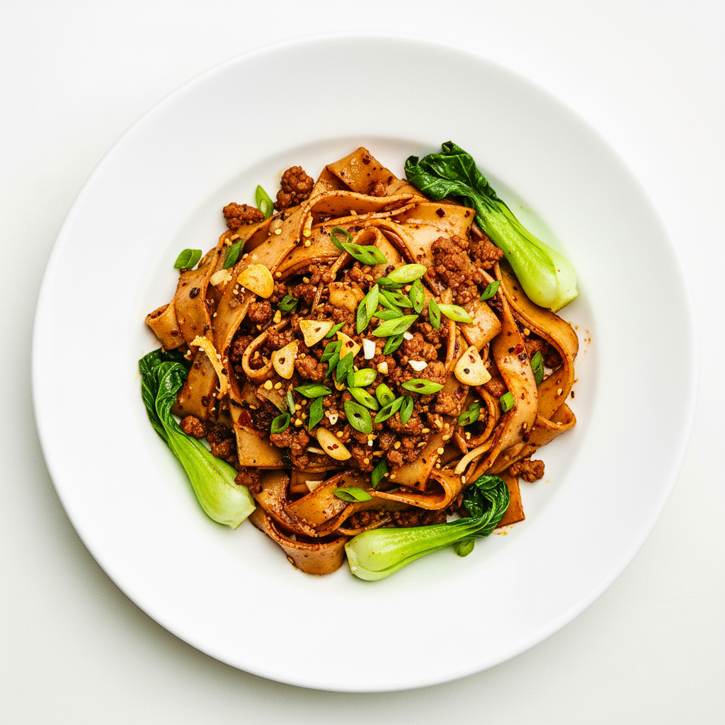 Z Mama's Handmade Chinese Noodles with Diced Chicken and Sauce Full