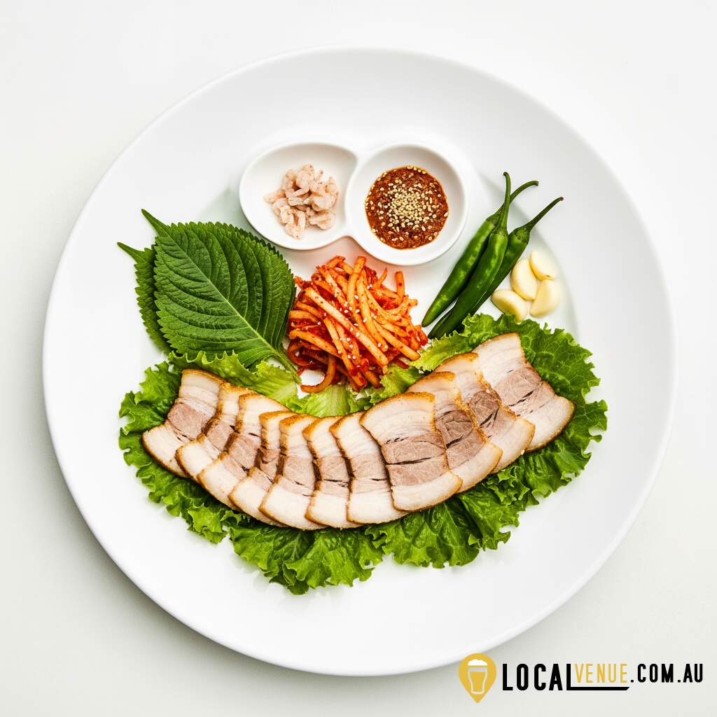 Bossam (Korean Pork Wrap) - Small Full