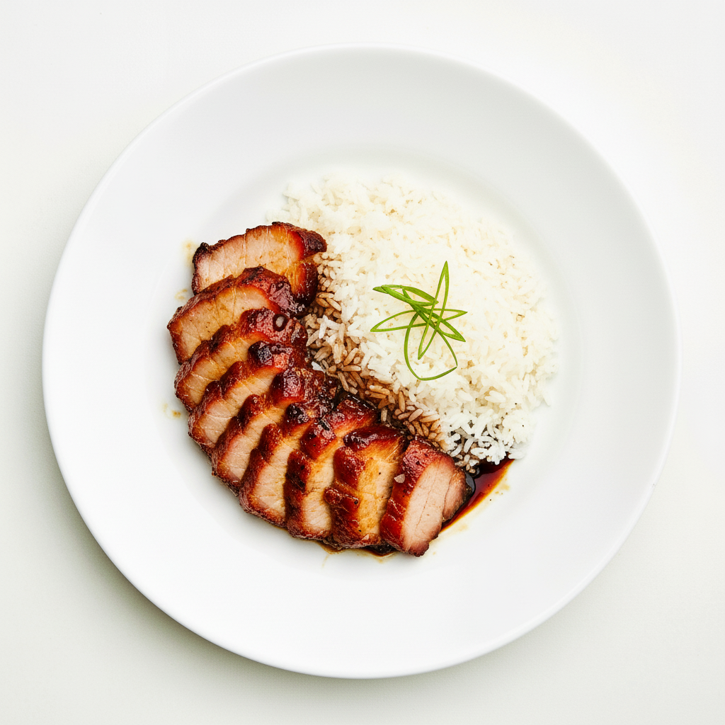 CHARSIU BBQ PORK,ROAST BANGALOW SWEET PORK W HONEY SAUCE(GF) Full