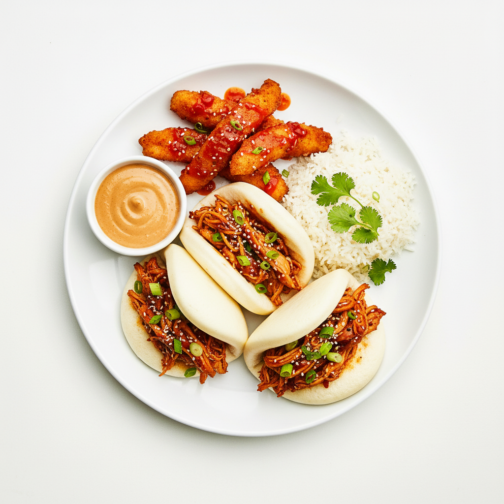 Teriyaki Chicken Bao Buns Full