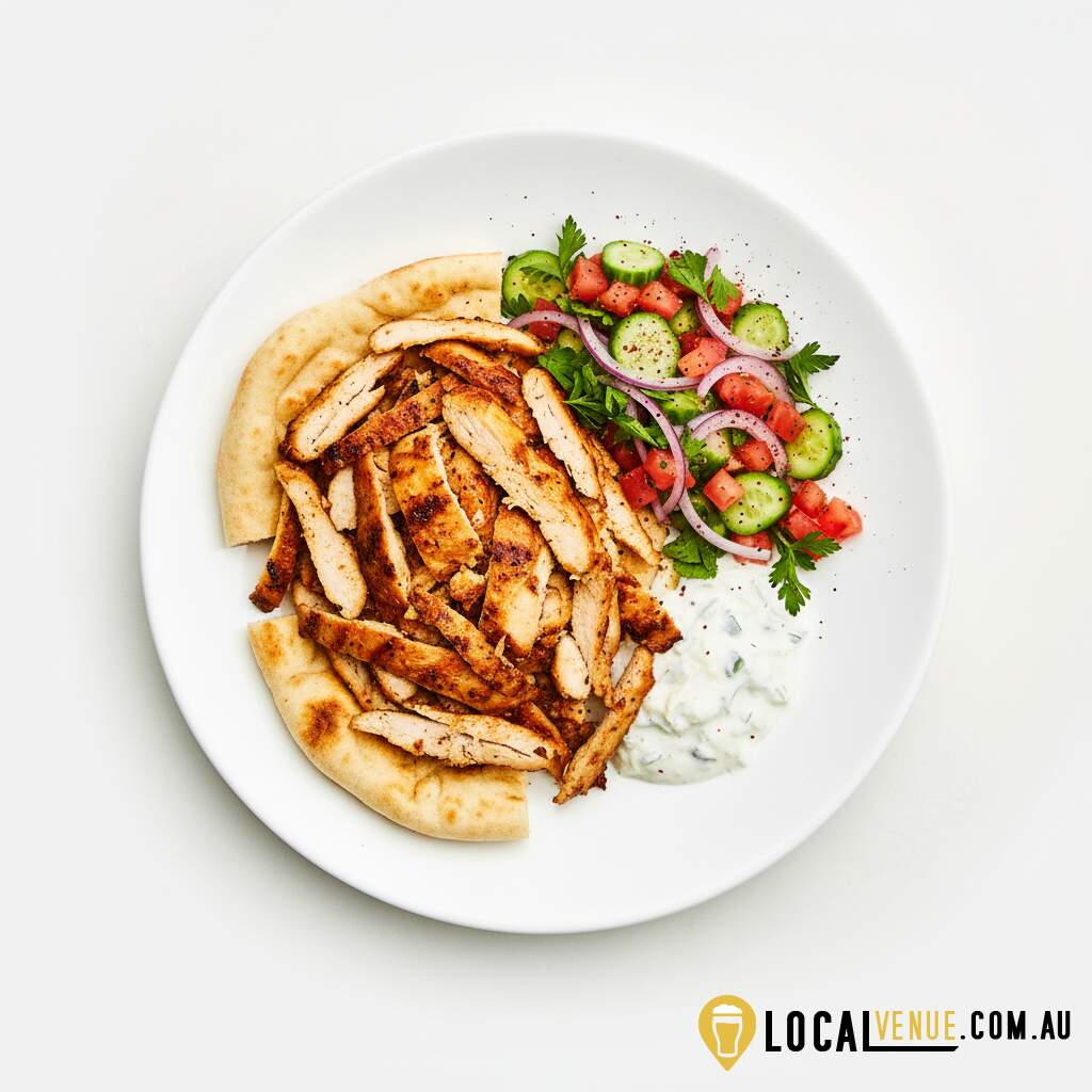 Gyros Chicken Pita Bread Full