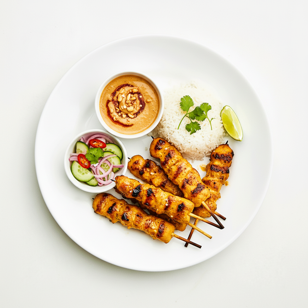 Satay Chicken Skewers Full