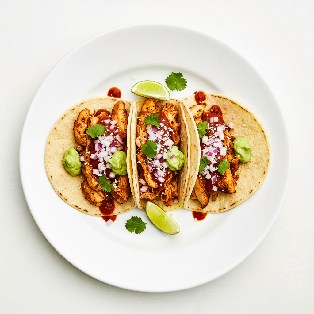 PULLED CHICKEN TACOS Full