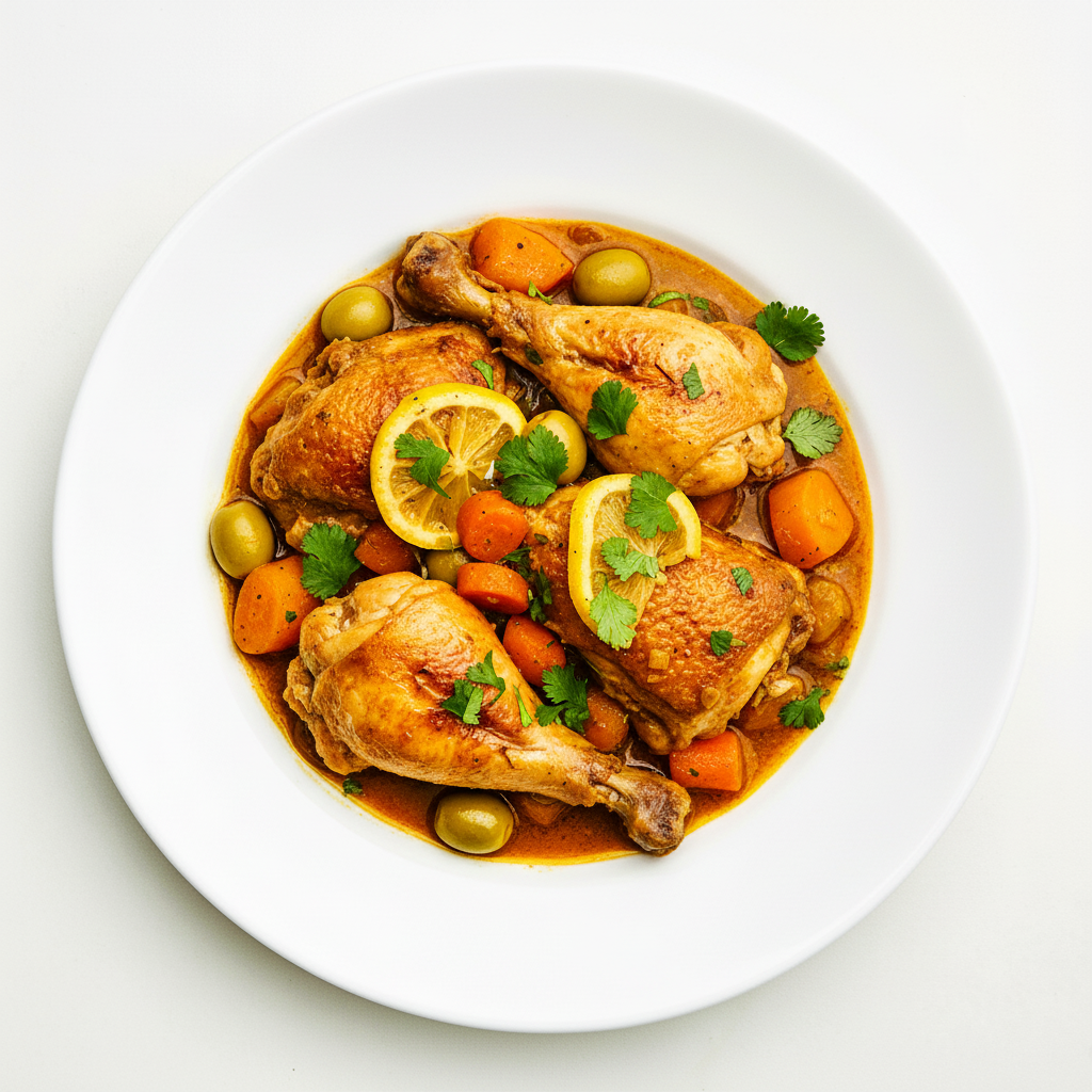 Moroccan braised chicken Full
