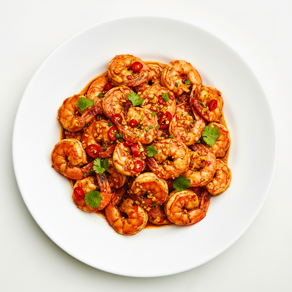 Chili Garlic Prawns, GF Full