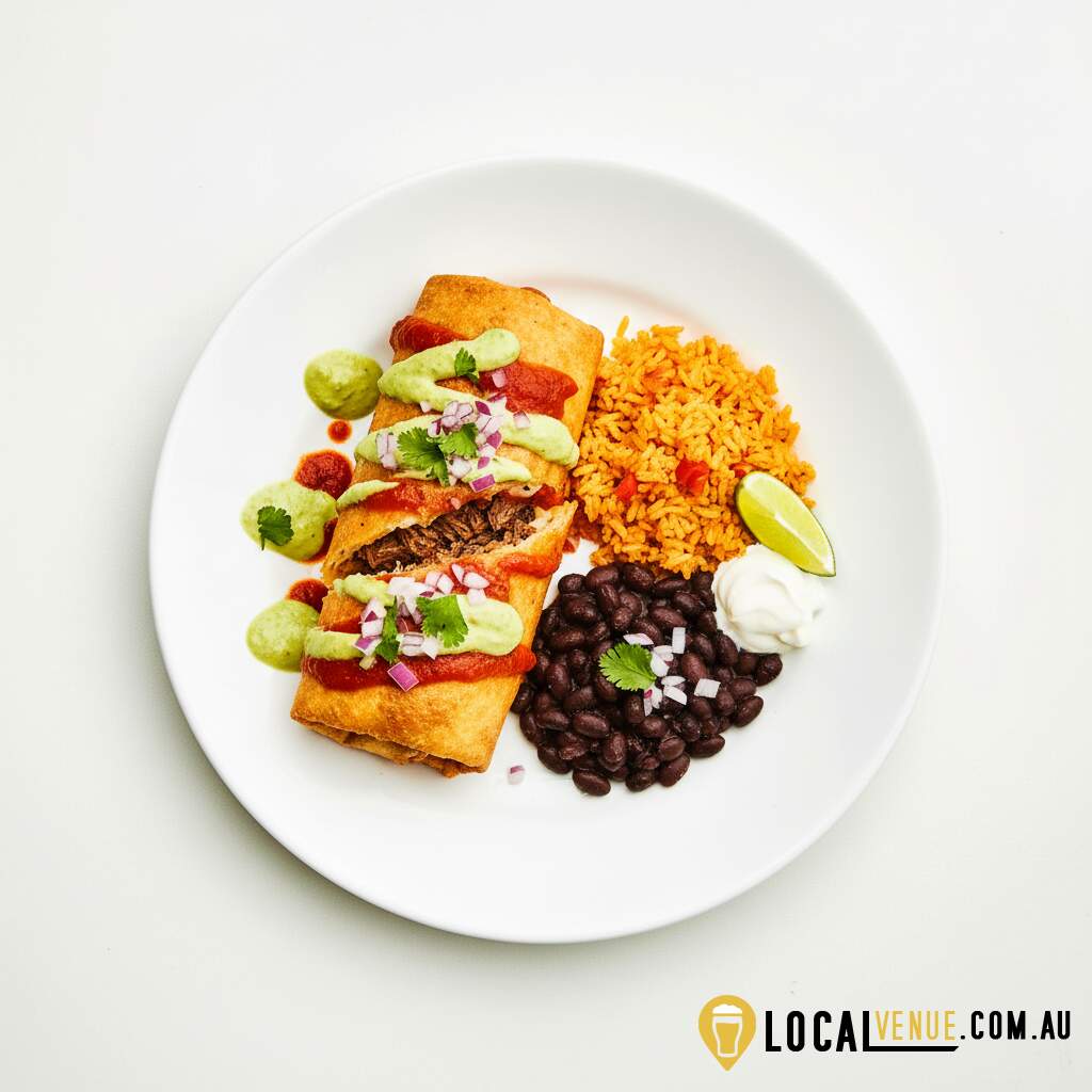 Black Bean Chimichangas (V) Full