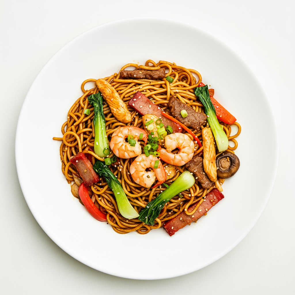 BBQ PORK CHOW MEIN Full