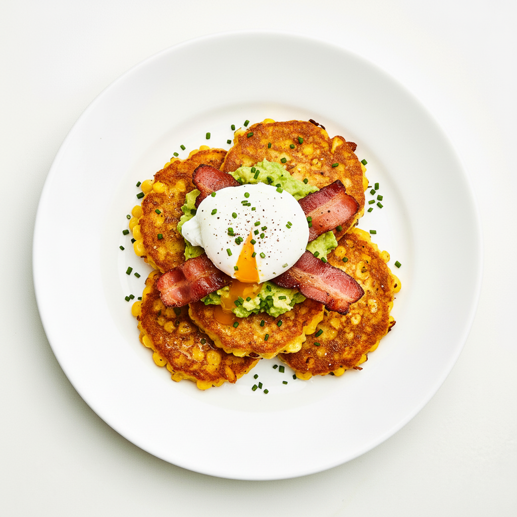 Corn & Halloumi Fritters Full