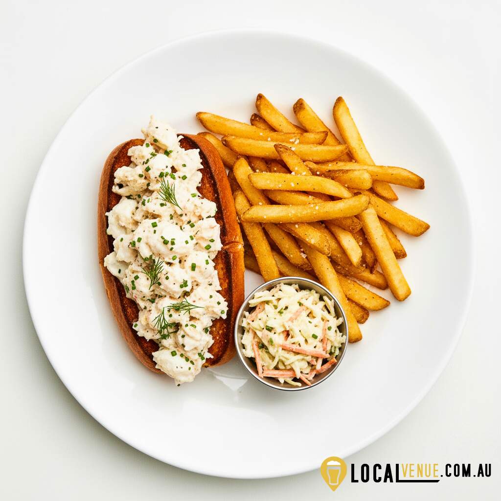 Alaskan crab - caper dill cream fraiche, lemon, crisp lettuce Full