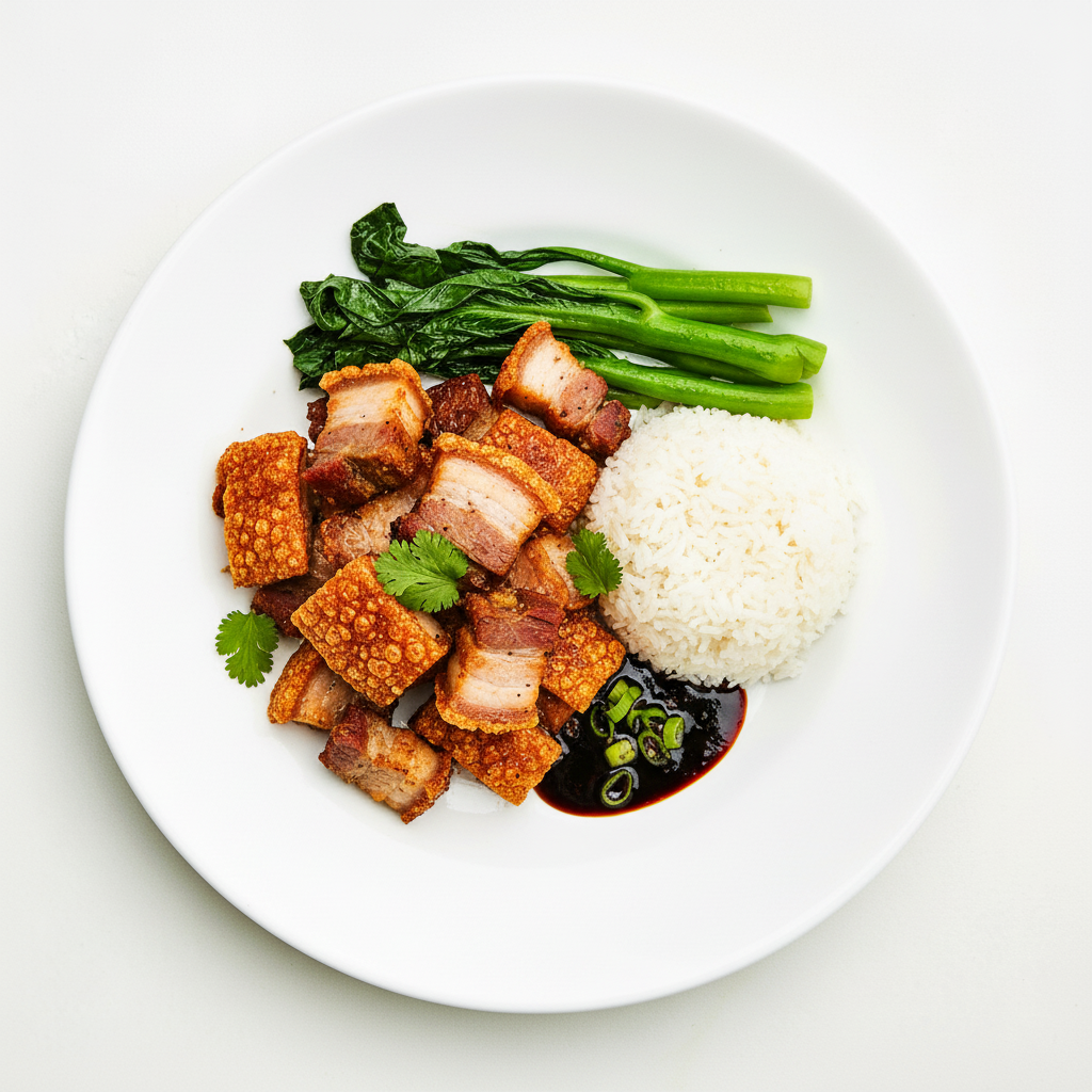 Crispy Pork with Plum or Peking Sauce Full