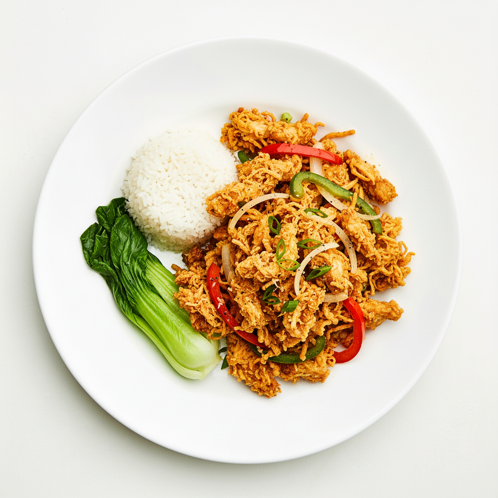 Crispy Garlic Chilli Chicken Full