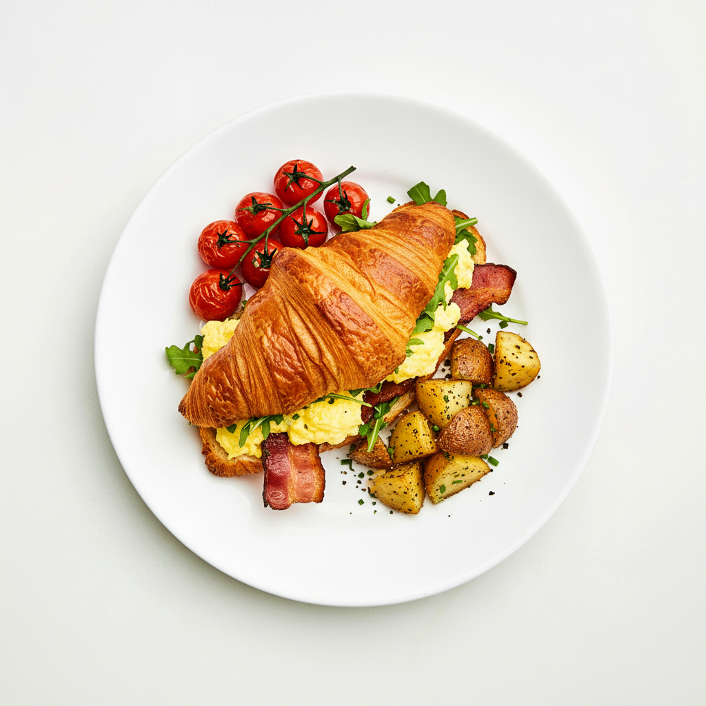 Ham & Cheese Croissant Full