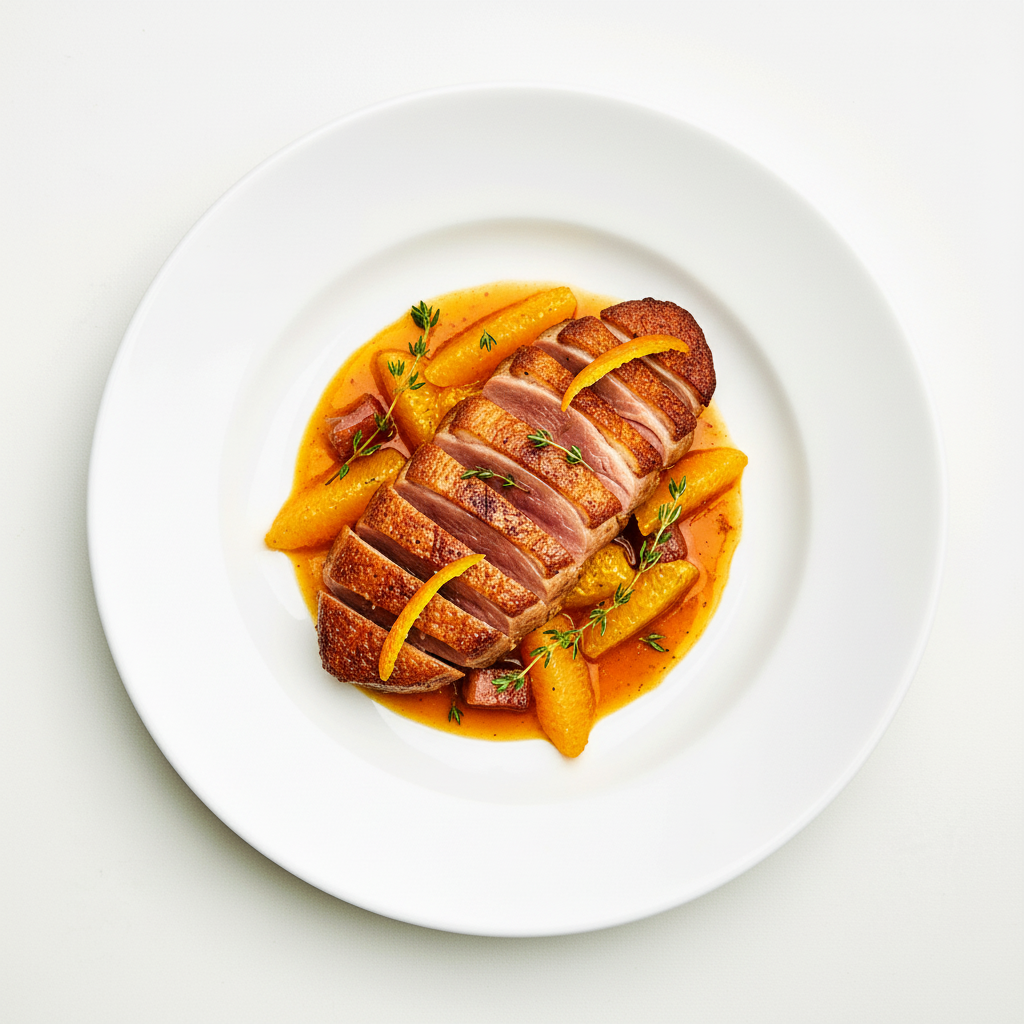 Fried Duck with Orange Sauce Full