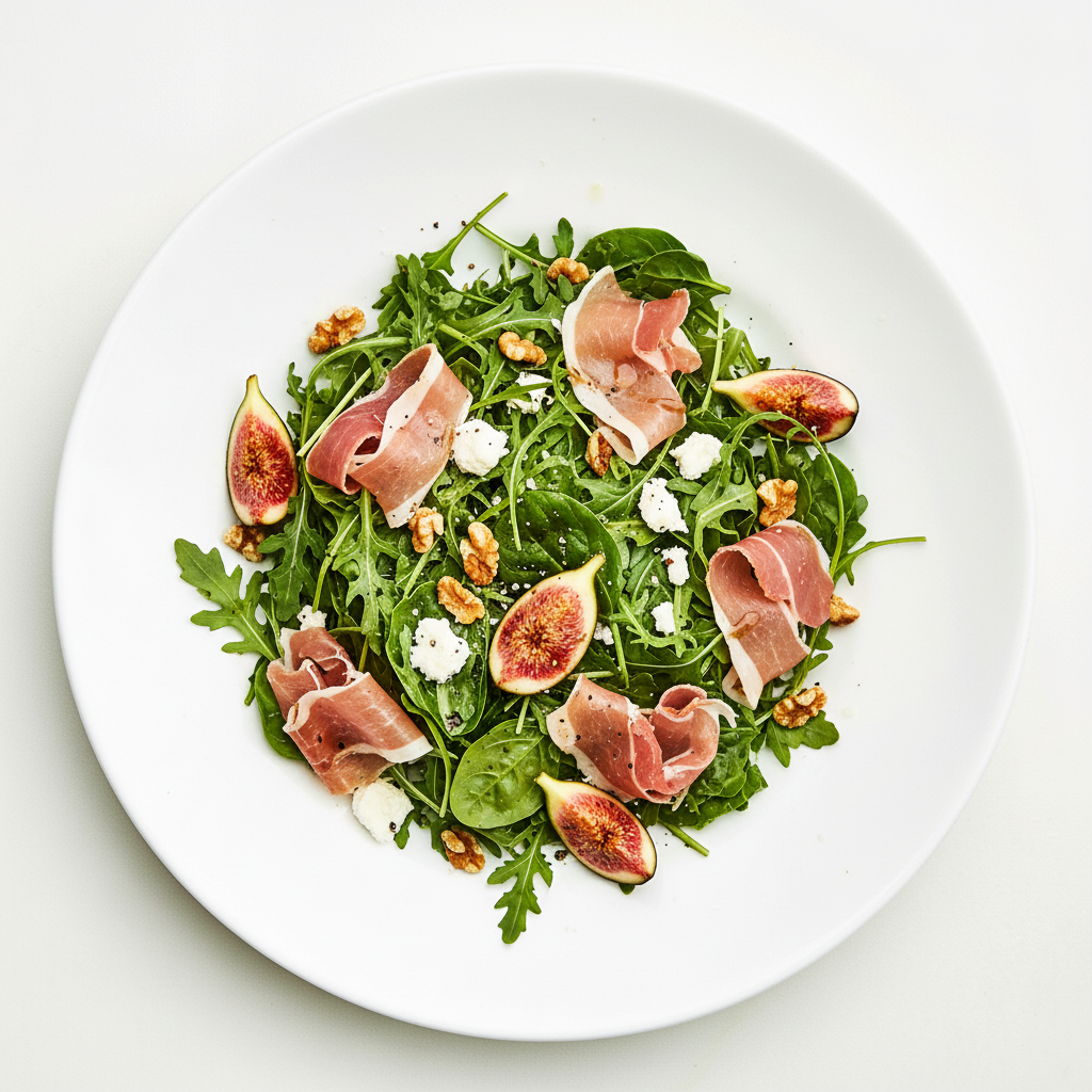Grilled Peach with Prosciutto & Rocket Full