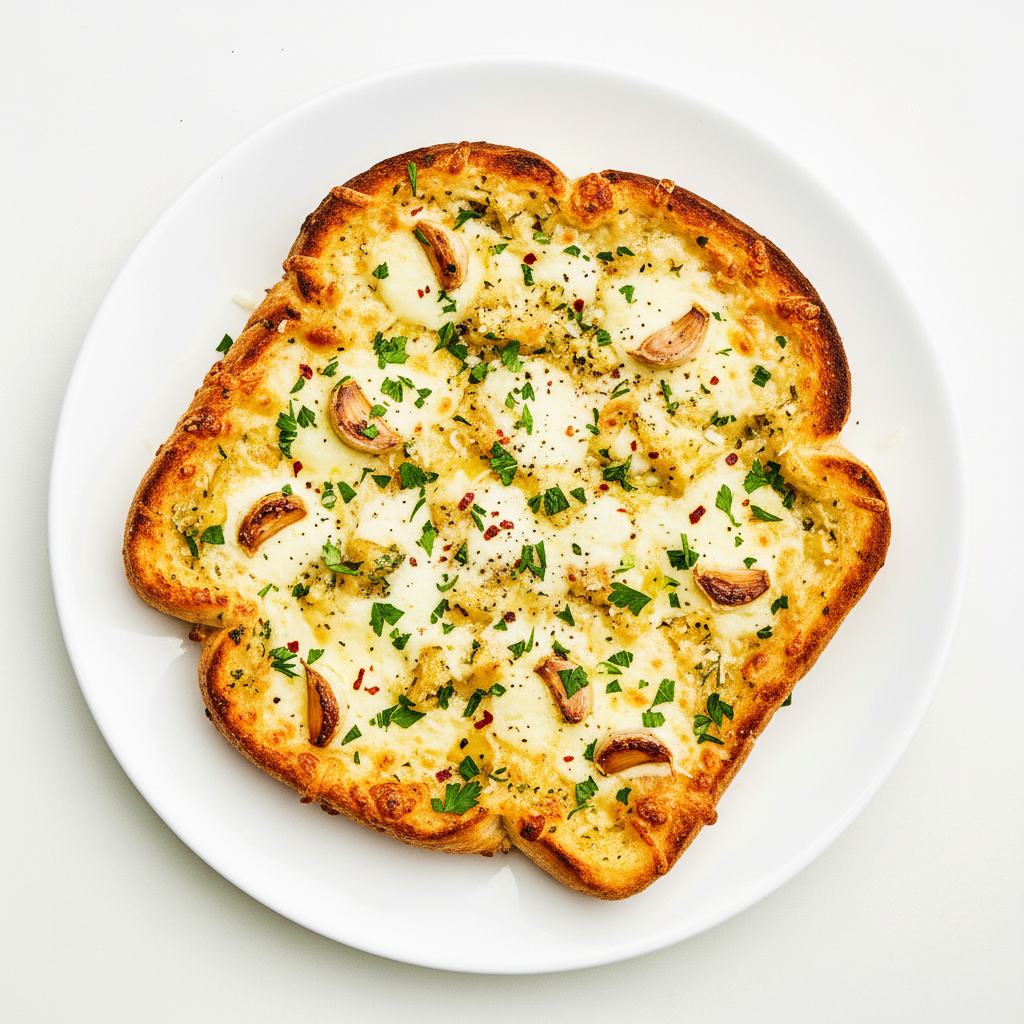 CONFIT GARLIC PIZZA BREAD (V) Full