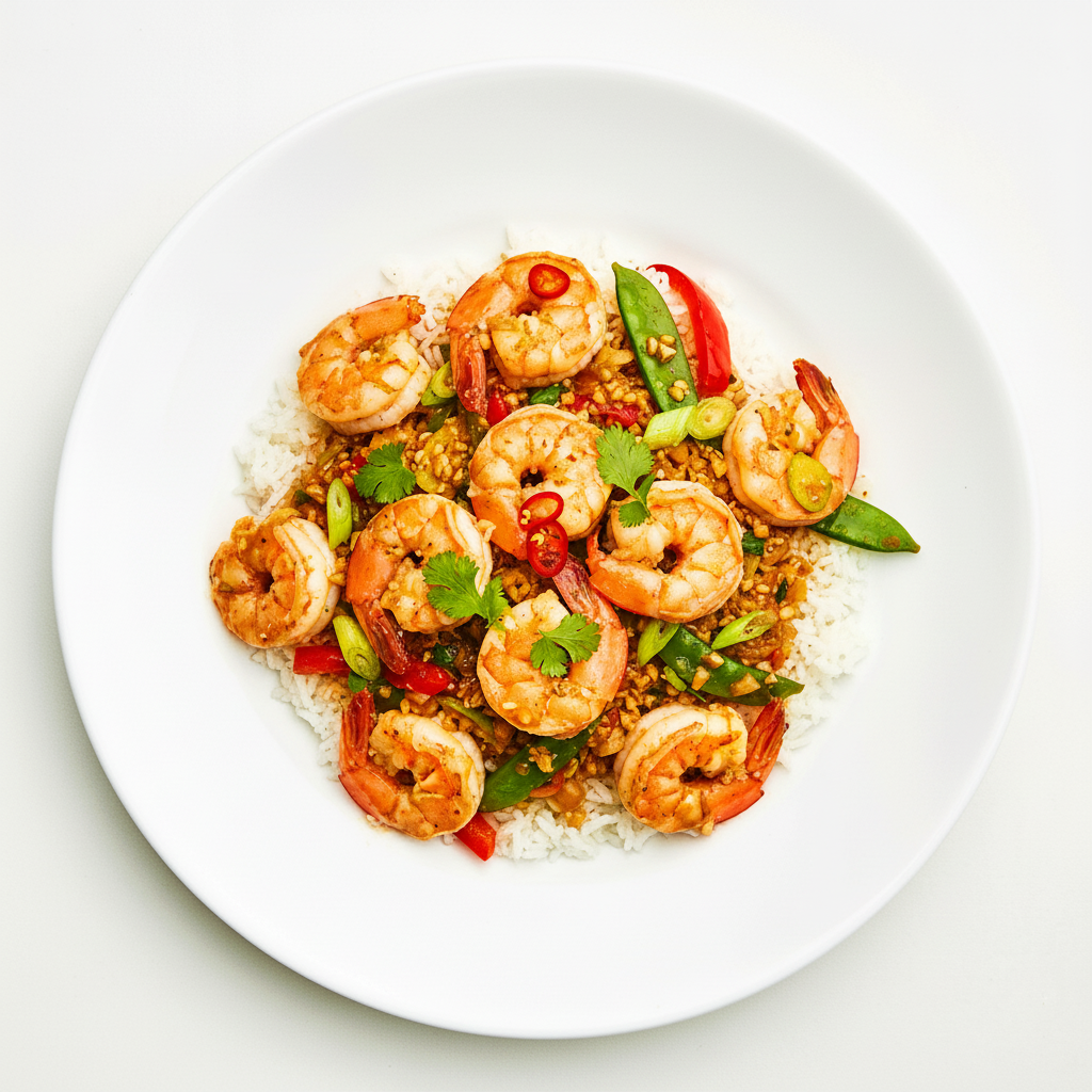 KING PRAWNS WITH OYSTER SAUCE Full