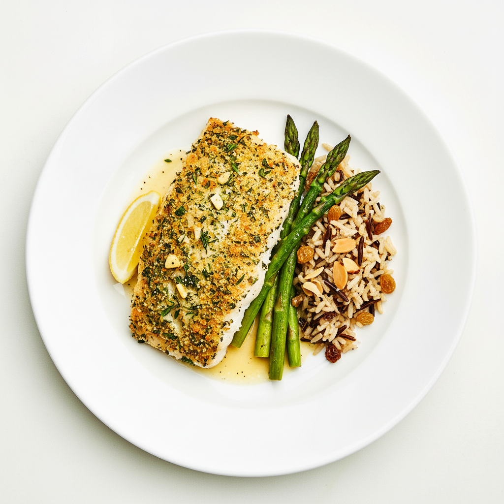 Herb-Crusted Barramundi Full