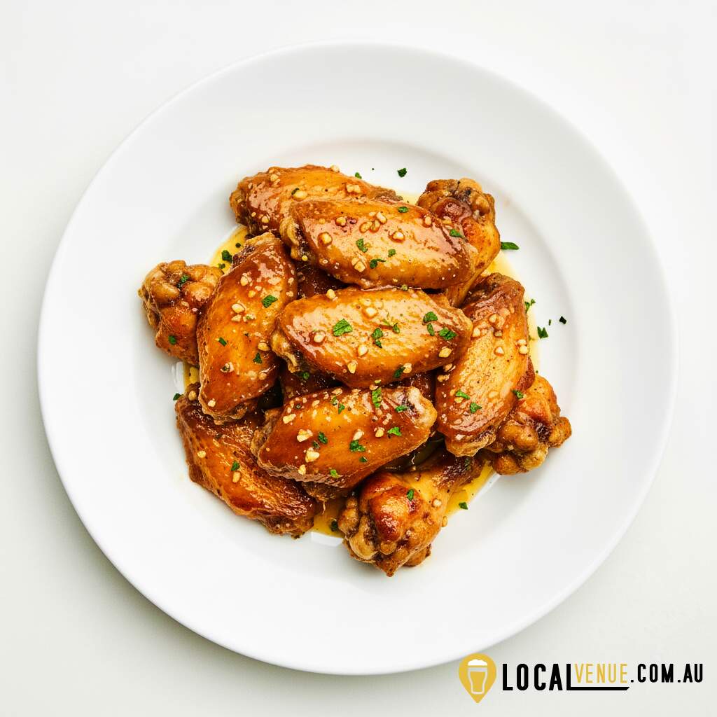 SPICY HONEY MUSTARD CHICKEN WINGS 6 PIECES Full
