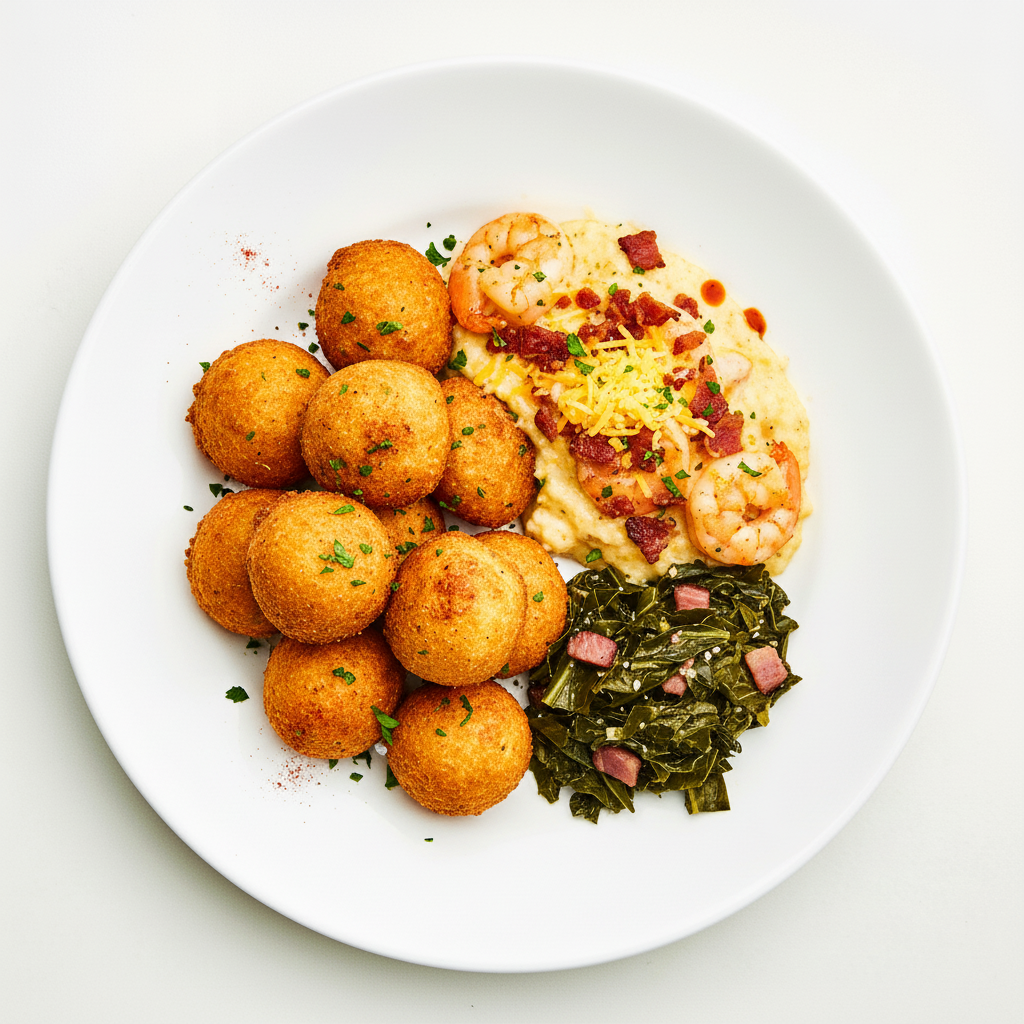 Pulled Pork Hush Puppies (2) Full