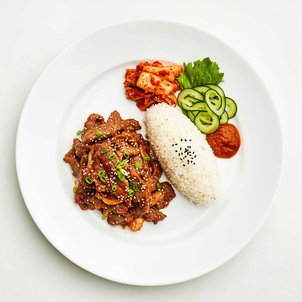 BEEF WITH KOREAN CHILLI SAUCE Full