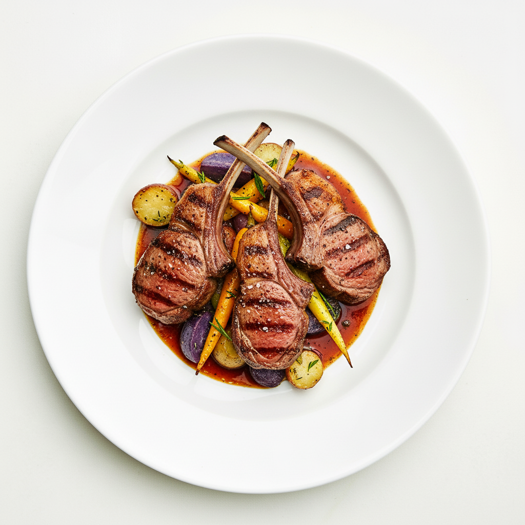 Grilled Lamb Chops Full