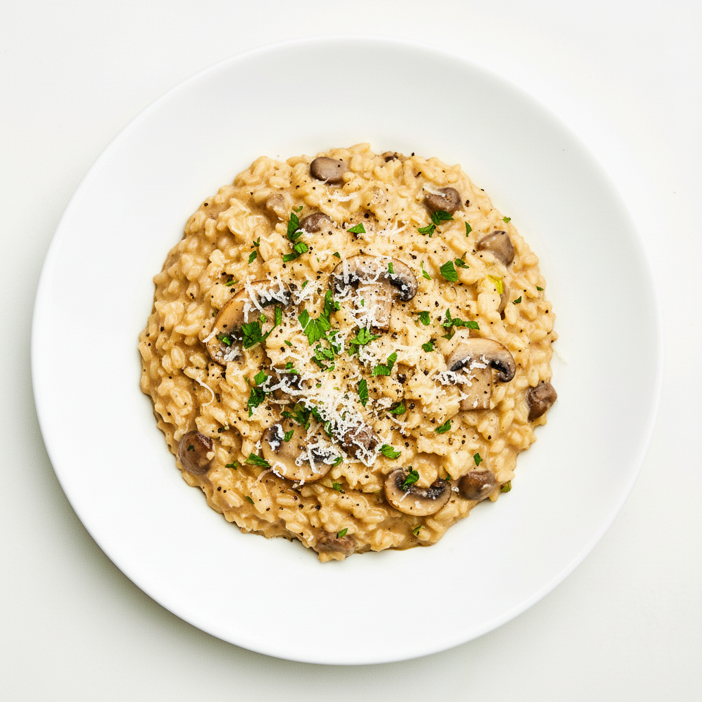 Wild mushroom risotto Full