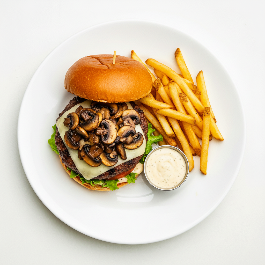 PORTOBELLO MUSHROOM BURGER Full