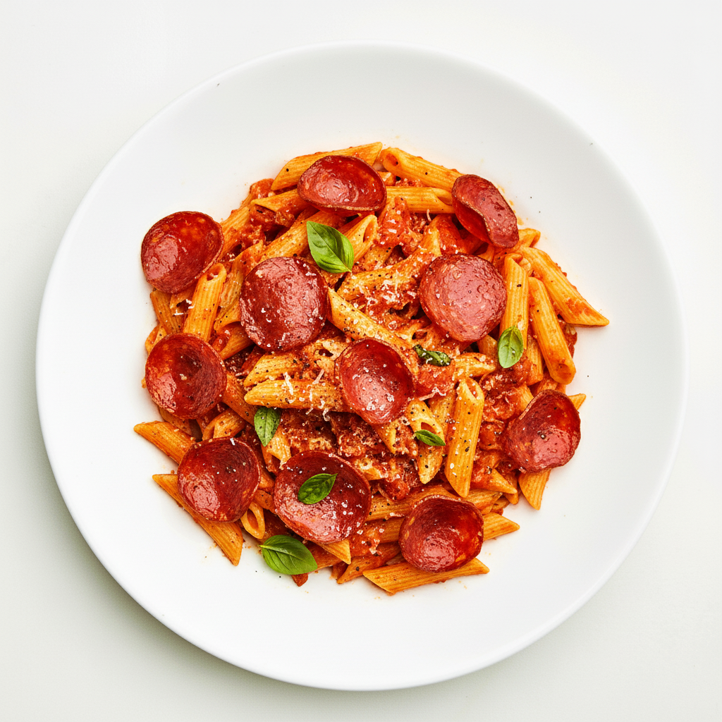 Add pepperoni & nap sauce Full