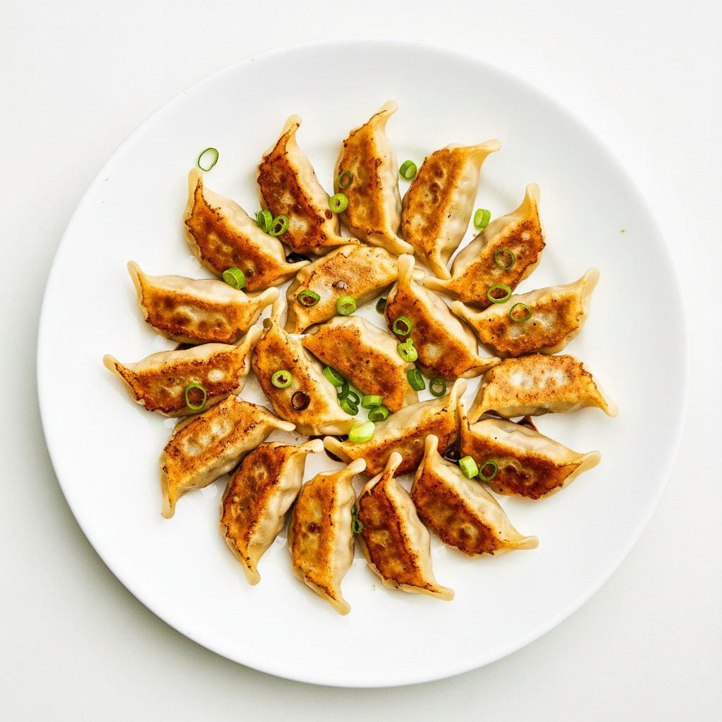 BEEF & FENNEL POT STICKERS (4) Full