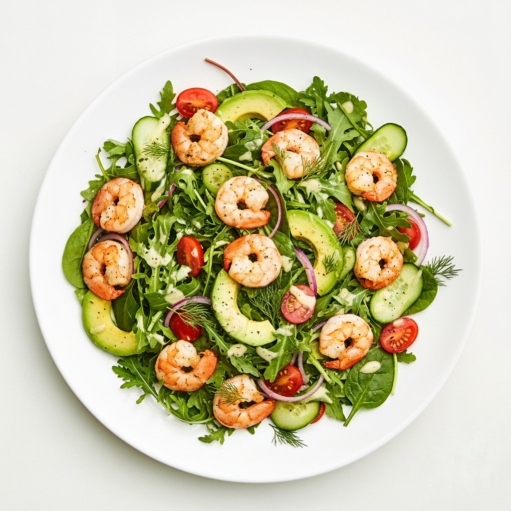 Quinoa Prawn Salad Full