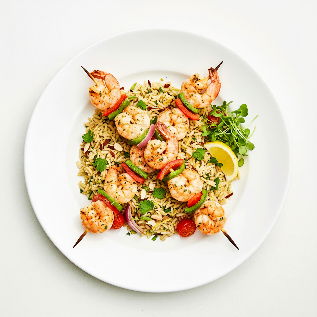 GRILLED PRAWN SKEWERS Full