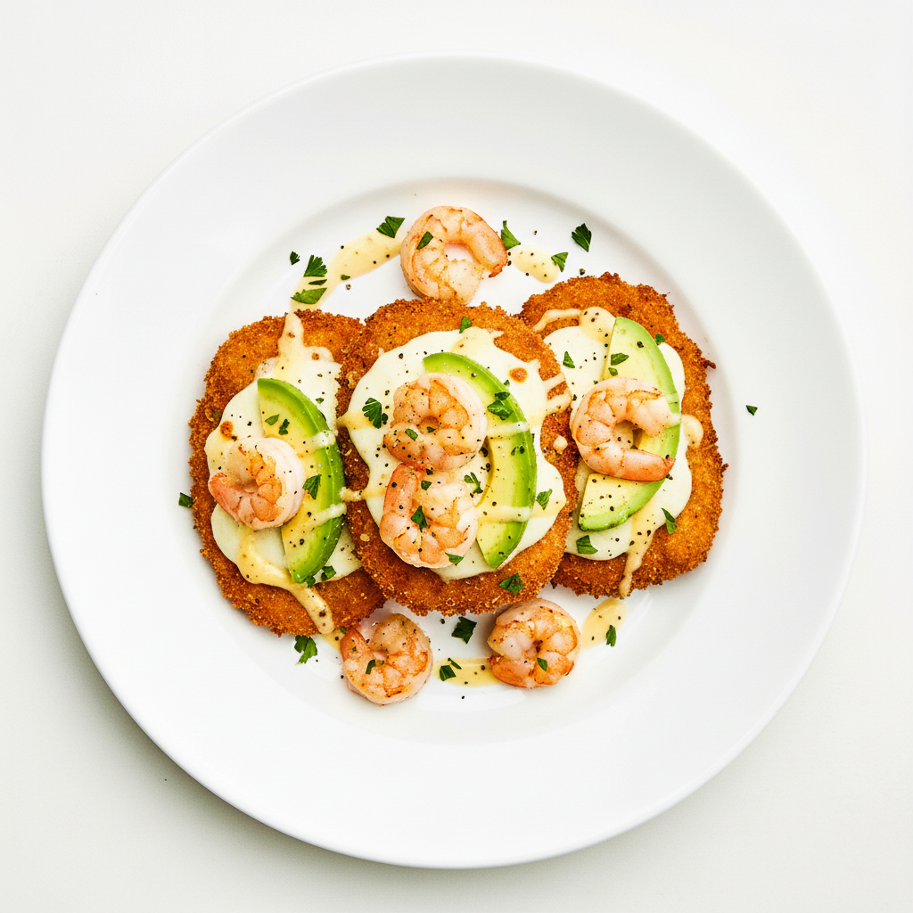 AVOCADO & PRAWN PARMY Full