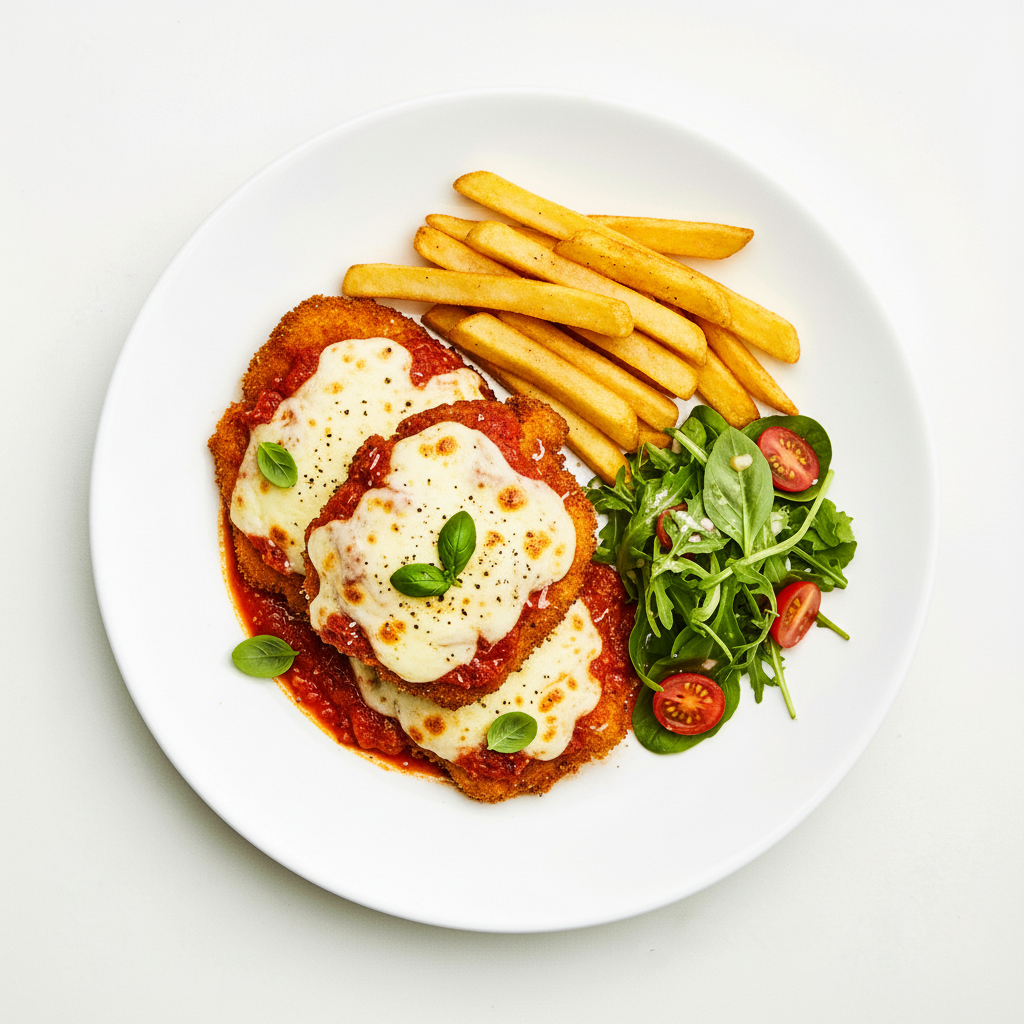 CHICKEN SCHNITZEL BENEDICT Full