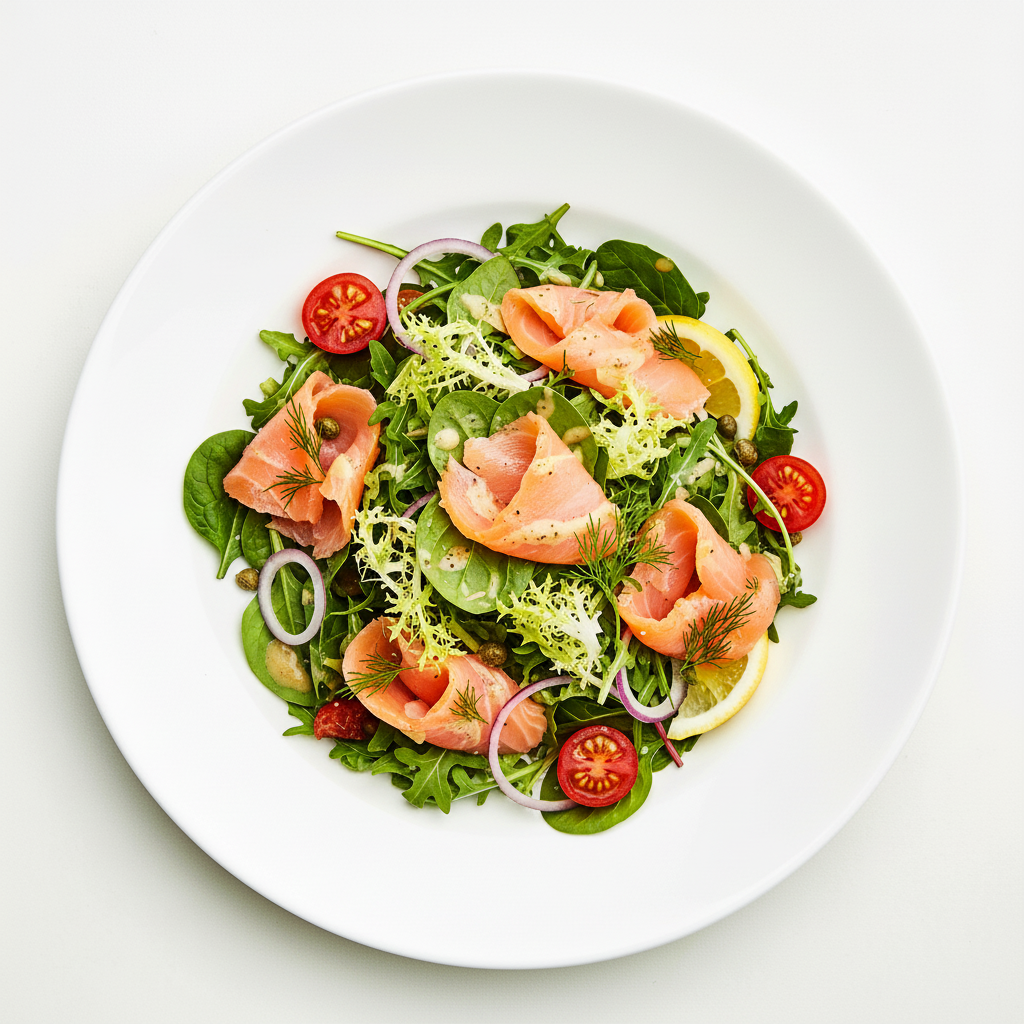 Smoked Salmon & Avocado Salad Full