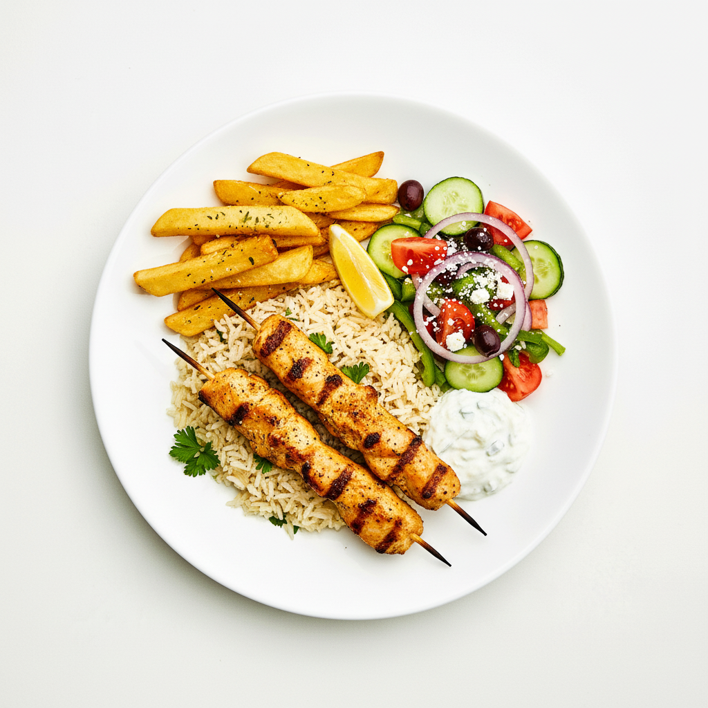 Pulled Lamb Souvlaki Full