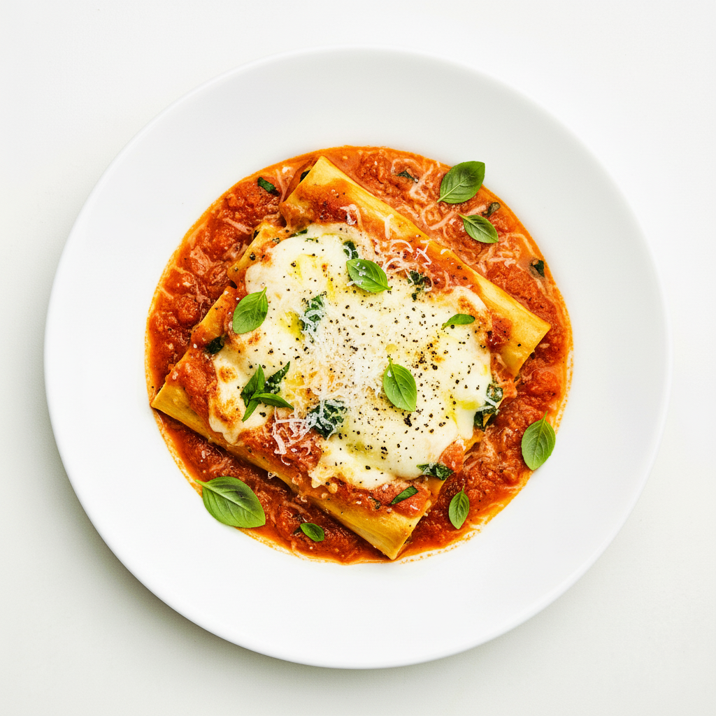 SPINACH & RICOTTA CANNELLONI (V) Full