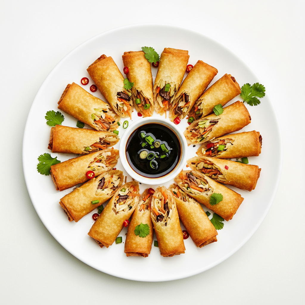 Seafood Spring Rolls Full