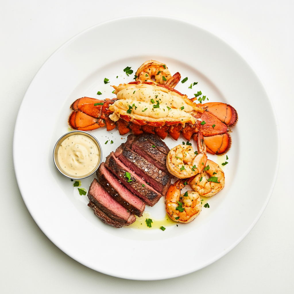 Creamy Garlic Prawns Topper Full