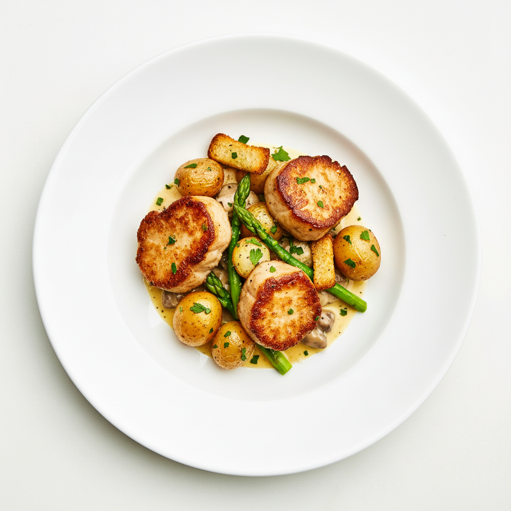 Sweet Bread, Mushroom Sauce Full