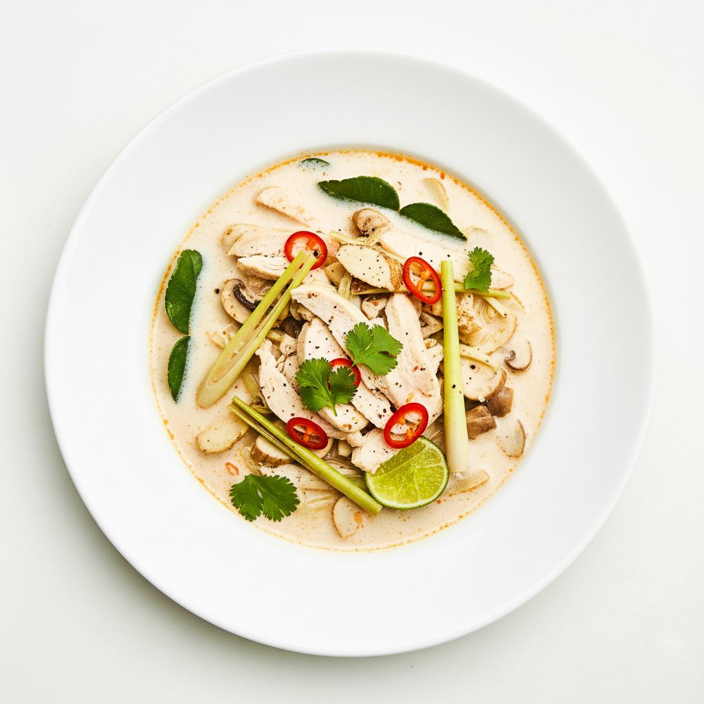 Thai coconut pumpkin soup Full