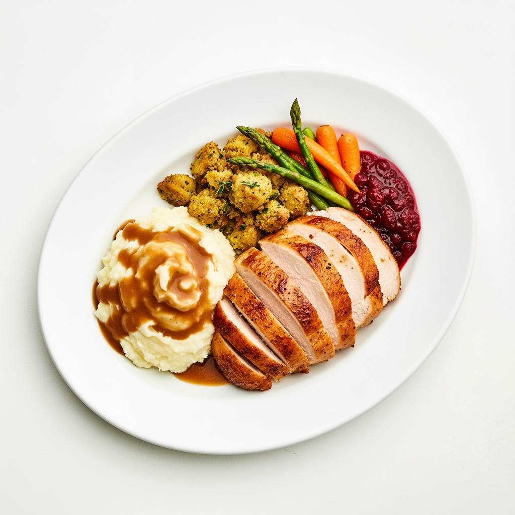 Cranberry & pecan-stuffed turkey roulade Full