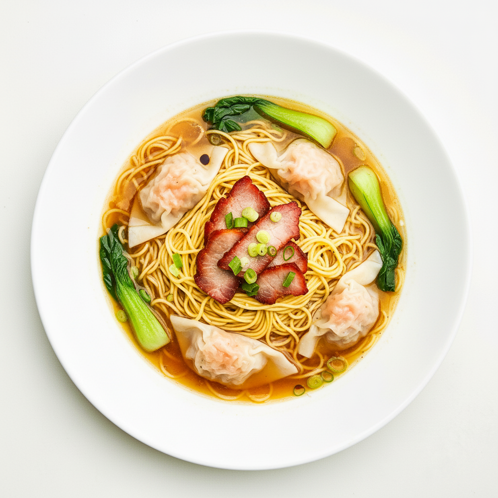 WONTON NOODLE SOUP (EGG NOODLES) Full