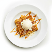 Apple/raspberry crumble – vanilla custard -berry compote