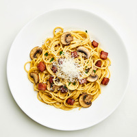 Bacon & Mushroom Linguini