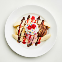 Banana split & Ice Cream
